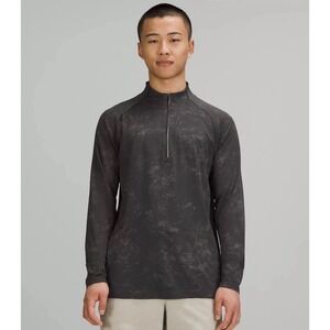 Lululemon Men's Metal Vent Tech Long‎ Sleeve 1/2 Zip 2.0 Large DFRL/GGRE Gray